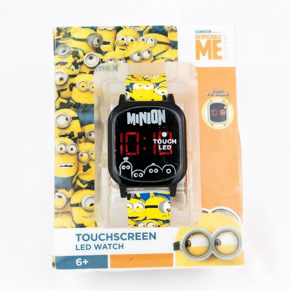 Despicable Me Illumination Touchscreen LED Watch Minion Patterned Band Digital - Picture 1 of 5